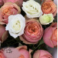 15 Пионовидных Роз с Эустомой